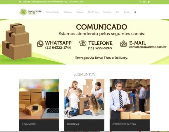 CAIXA DE PAPELÃO DEISE